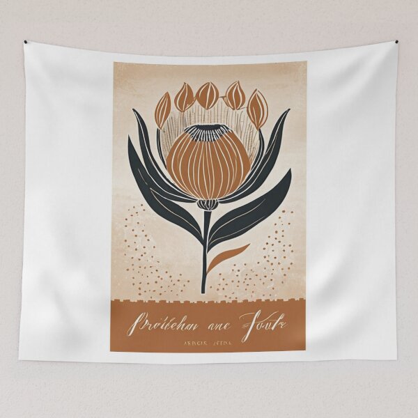 Item preview, Art - Floral Illustration in the Afro-Bohemian Style, Abundance of Forms designed and sold by Reverso-Design.