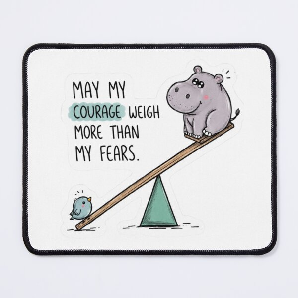 Item preview, Courage Weighs More Than My Fears designed and sold by Snurly.