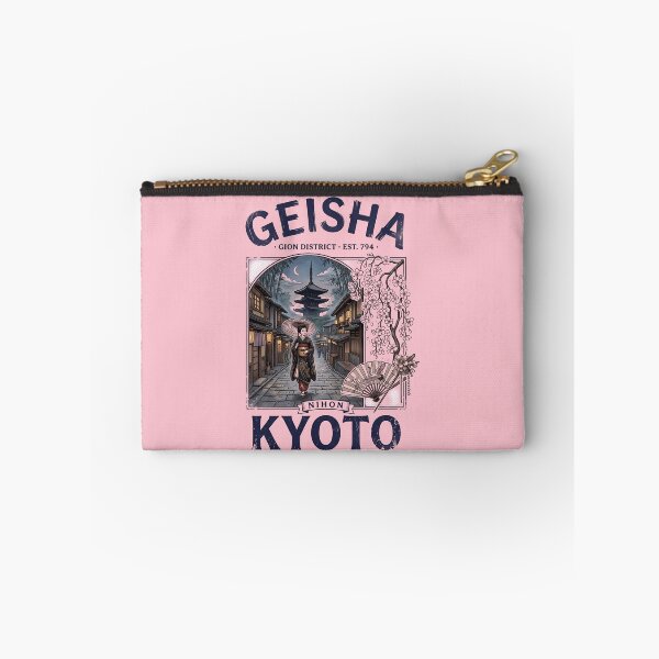 Item preview, Geisha Gion District Est 794 Kyoto Nihon - Vintage Japanese Night Street designed and sold by Velustro Shop.