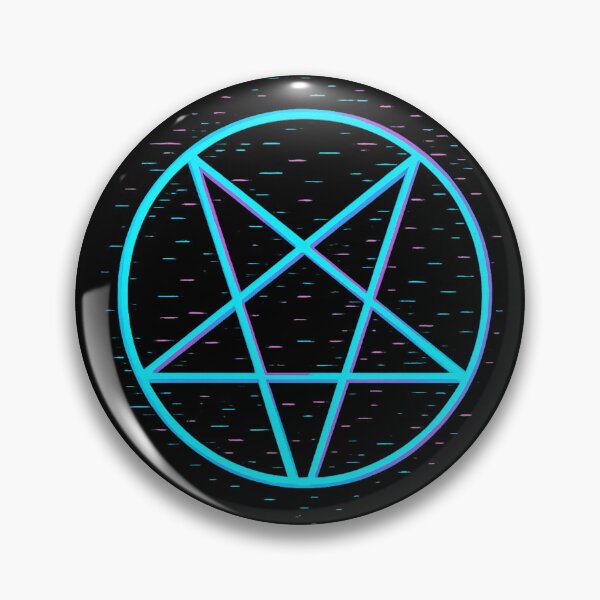 Item preview, Cyber Pentagram – Neon Glitch Occult Symbol designed and sold by JupiterGlitchEmpire.