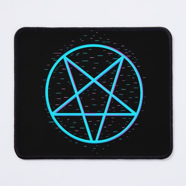 Item preview, Cyber Pentagram – Neon Glitch Occult Symbol designed and sold by JupiterGlitchEmpire.