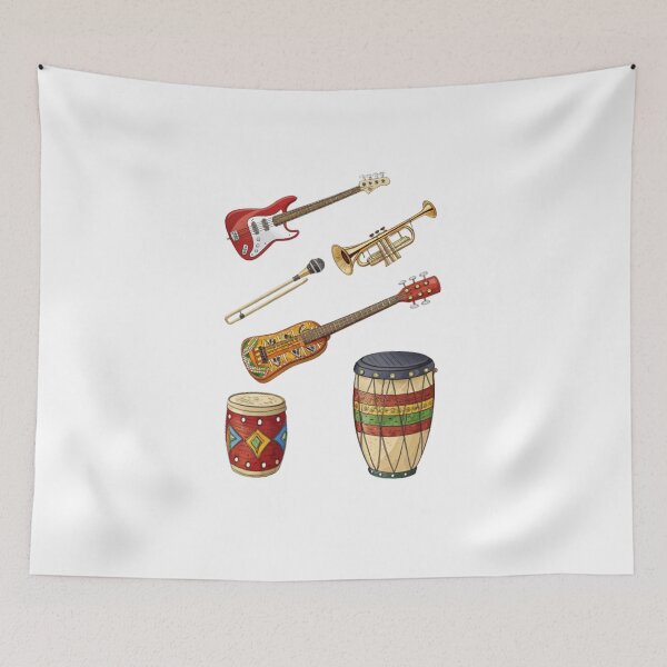 Item preview, Basic Salsa Instruments – Latin Music Rhythm Collection designed and sold by Fabrifrank.
