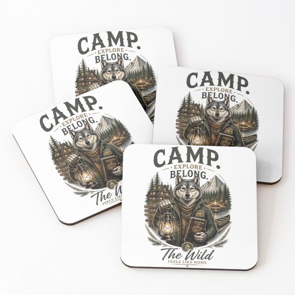 Item preview, Camp Explore Belong Wolf Wilderness designed and sold by Sovereign Supply Co..