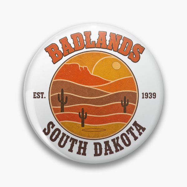 Item preview, Badlands South Dakota Desert Emblem designed and sold by castillomiami.