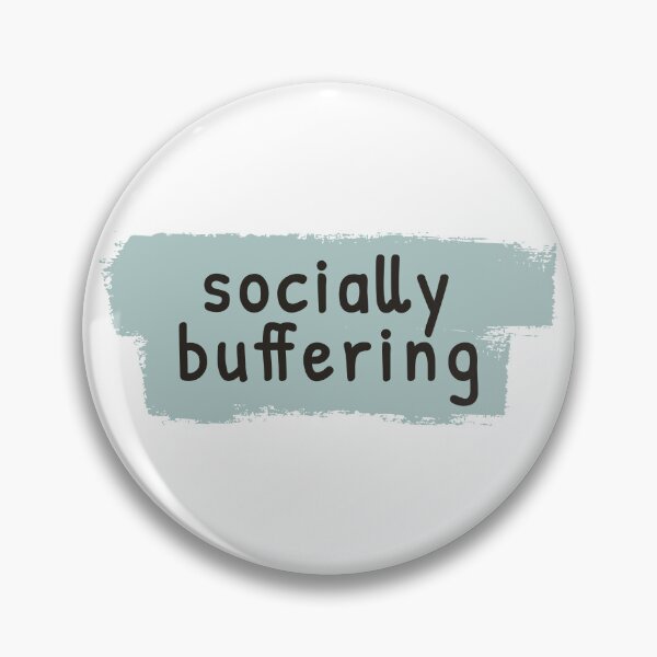 Item preview, Socially Buffering – Social Delay Mode designed and sold by ChernotytskaArt.