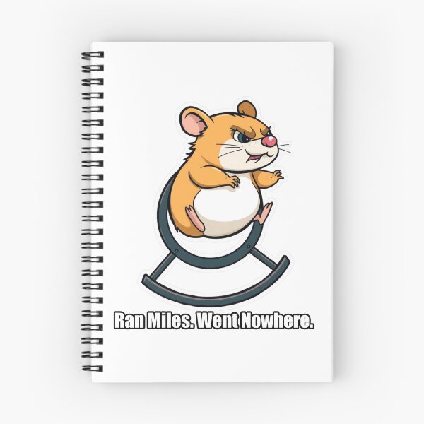 Item preview, Hamster - Ran Miles Went Nowhere - Funny Hamster Gift designed and sold by pawdrops.