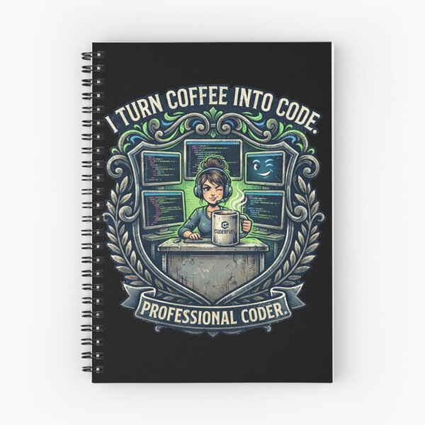 Item preview, Funny Programmer Gift I Turn Coffee Into Code Software Developer Design designed and sold by thoughtswear.