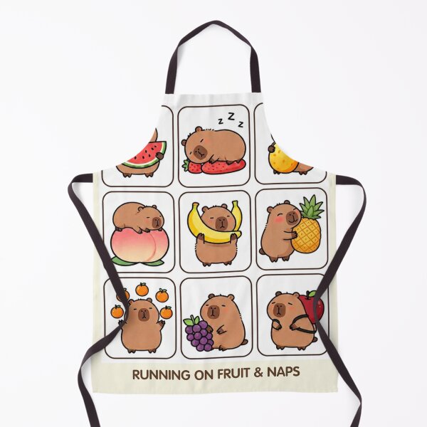 Item preview, Running on Fruit & Naps – Cute Capybara Fruit Collection designed and sold by BCapybara.