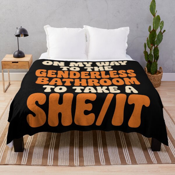 Item preview, On My Way to The Genderless Bathroom to Take a She It Joke designed and sold by Marblaes00.