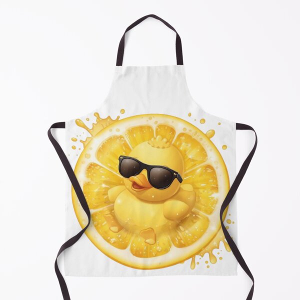 Item preview, Cute Duck in Lemon Float | Kawaii Citrus Summer Sticker designed and sold by Stylestickers55.