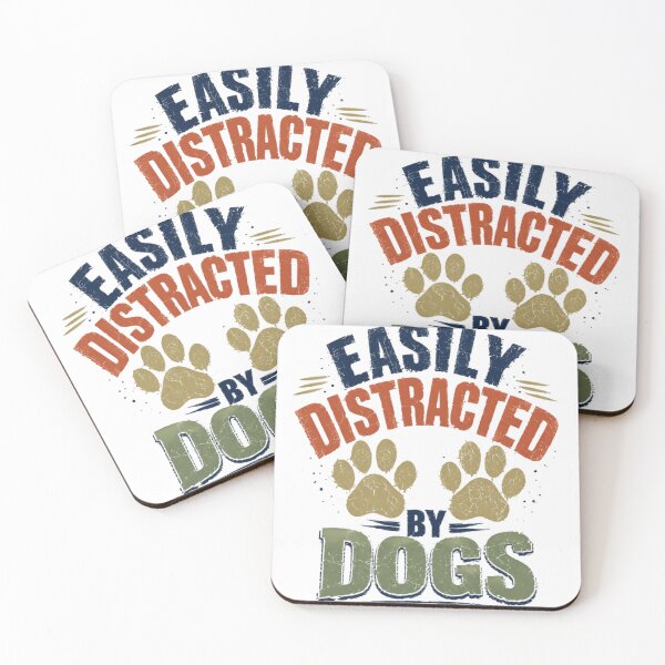 Item preview, Easily Distracted By Dogs Dog Lover Owner Pet Parent Canine designed and sold by JonesFlora2025.