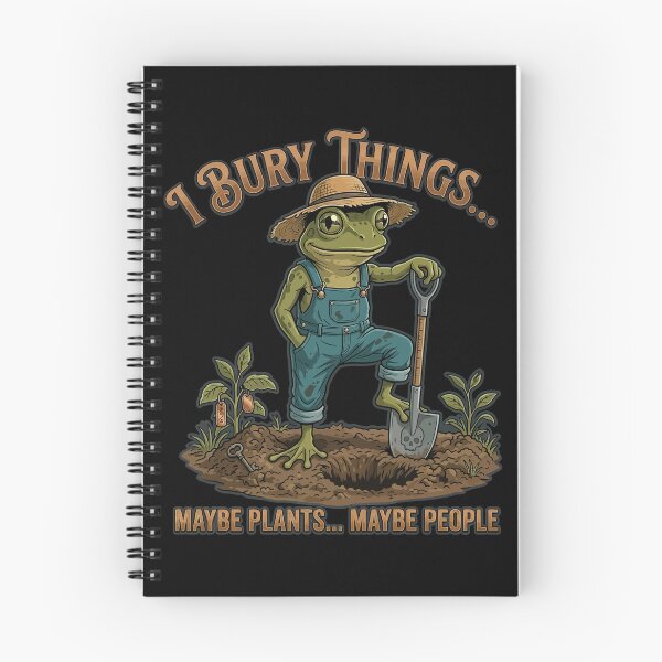 Item preview, Funny Frog I Bury Things Maybe Plants Maybe People Men Women T-Shirt designed and sold by stmpdwrld.