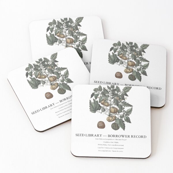 Item preview, Seed Library Borrower Card Heirloom Gardener Shirt designed and sold by Department of Obscure Studies.