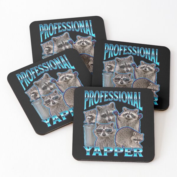 Item preview, Professional Yapper Funny Raccoon Meme Bootleg Graphic 90s T-Shirt designed and sold by stmpdwrld.