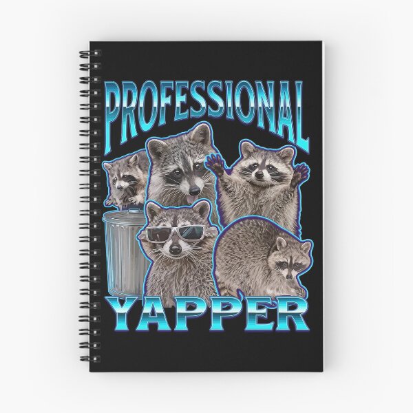 Item preview, Professional Yapper Funny Raccoon Meme Bootleg Graphic 90s T-Shirt designed and sold by stmpdwrld.