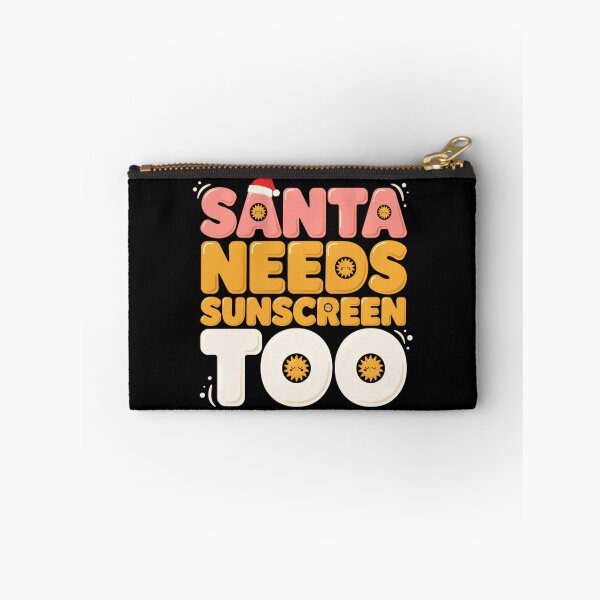 Item preview, Santa Needs Sunscreen Too Funny Christmas In July Summer Vacation designed and sold by CutOutIdols.