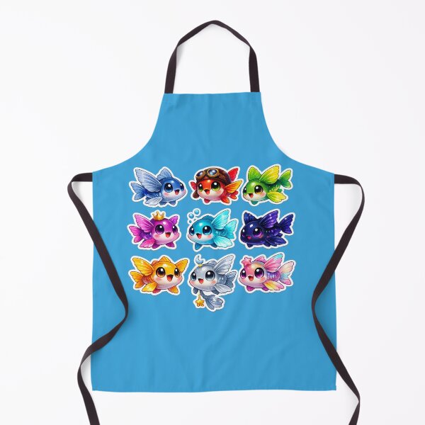 Item preview, Kawaii Flying Fish Sticker – Cute Chibi Marine Life Cartoon designed and sold by KrishAuraa.
