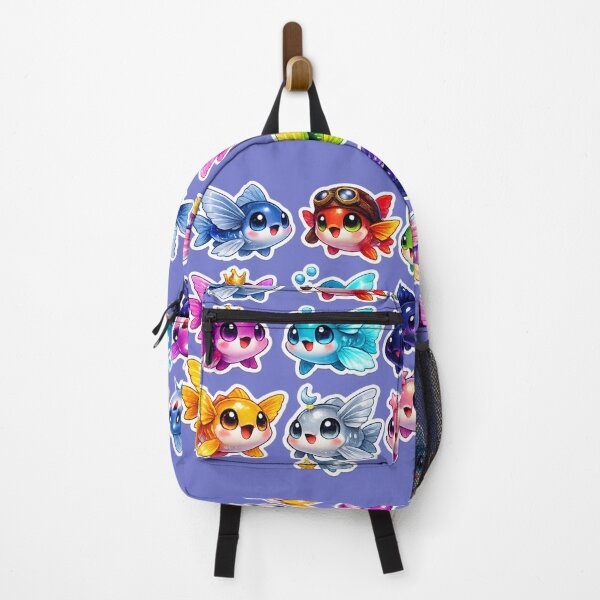 Item preview, Kawaii Flying Fish Sticker – Cute Chibi Marine Life Cartoon designed and sold by KrishAuraa.
