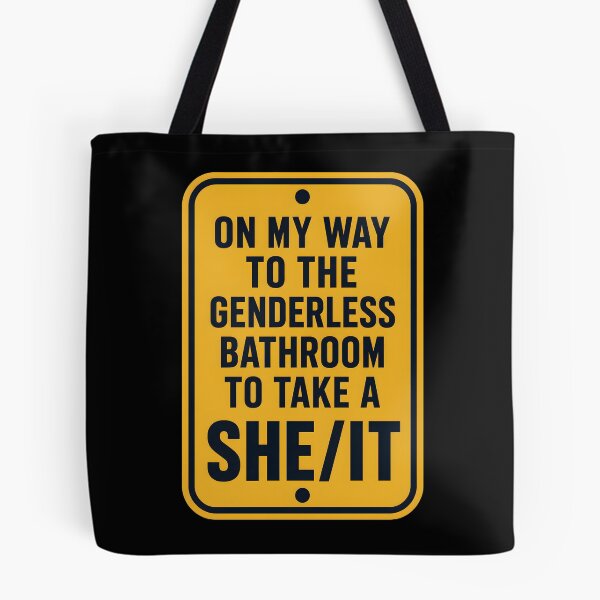 Item preview, On My Way to The Genderless Bathroom to Take a She It Pun designed and sold by Marblaes00.