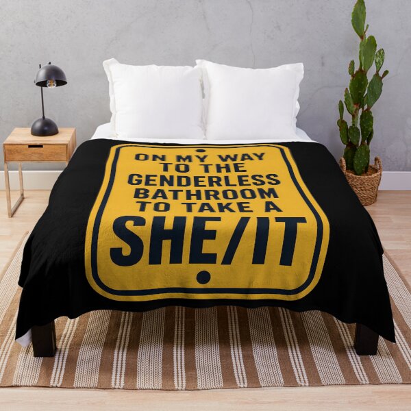 Item preview, On My Way to The Genderless Bathroom to Take a She It Pun designed and sold by Marblaes00.