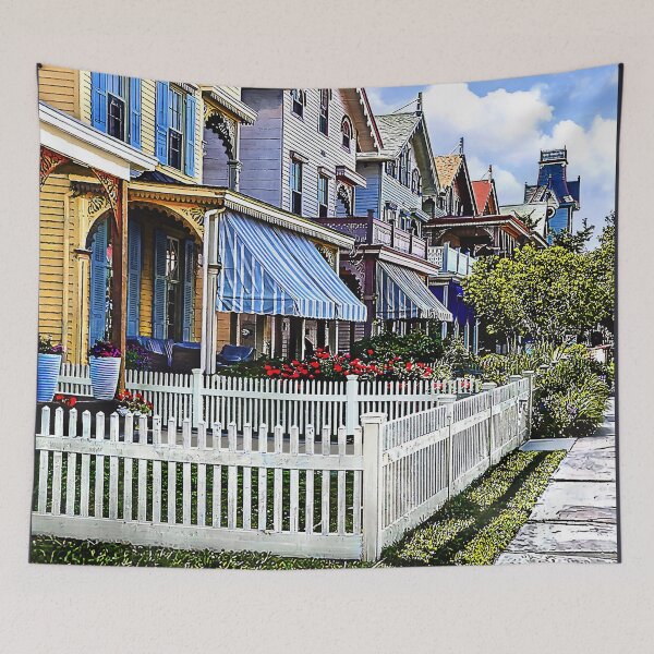 Item preview, Cape May NJ - Colorful Victorian Street designed and sold by Susan Savad.