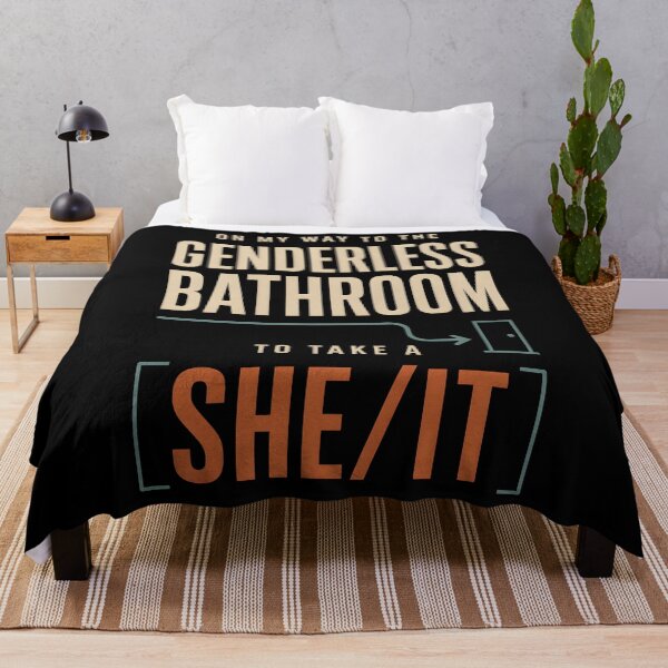 Item preview, On My Way to The Genderless Bathroom to Take a She It Humor designed and sold by Marblaes00.