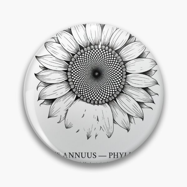 Item preview, Sunflower Fibonacci Gear Botanical Print designed and sold by Department of Obscure Studies.