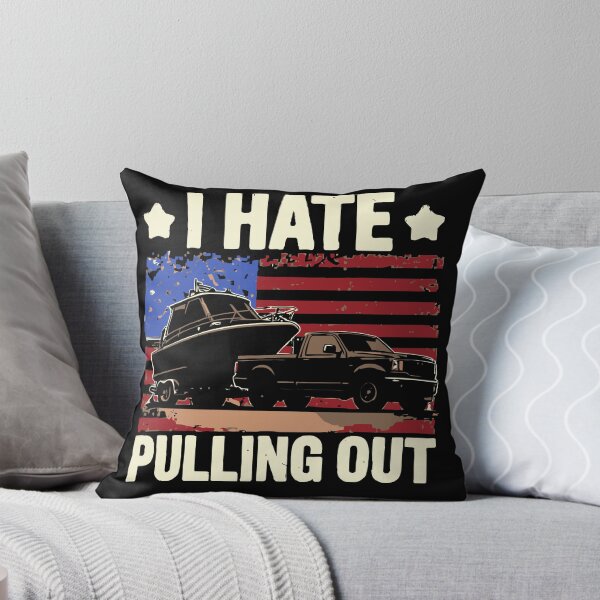 Item preview, I Hate Pulling Out - Vintage Boating Trailer Boat Captain Dad Husband Art designed and sold by BendyBeasts.