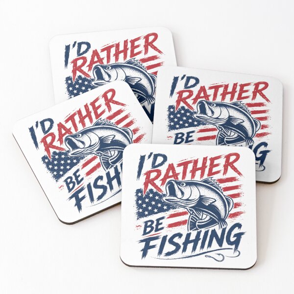 Item preview, I'd Rather Be Fishing American Patriot Angler Fisherman designed and sold by JonesFlora2025.