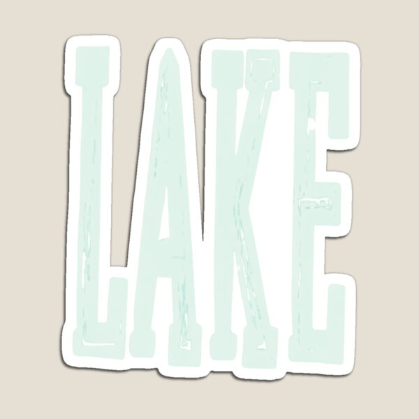 Item preview, Lake Life Typography designed and sold by Colorful-Garden.