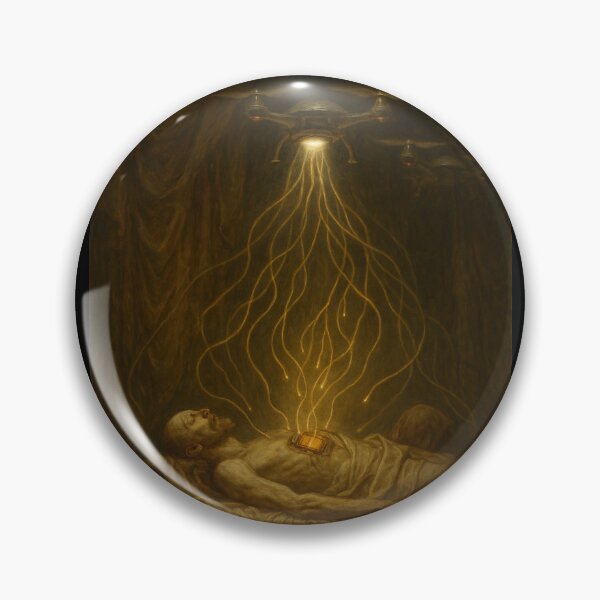 Item preview, Drone Soul Extraction – Dark Sci-Fi Dystopian Horror Art designed and sold by OrbitOfMind.
