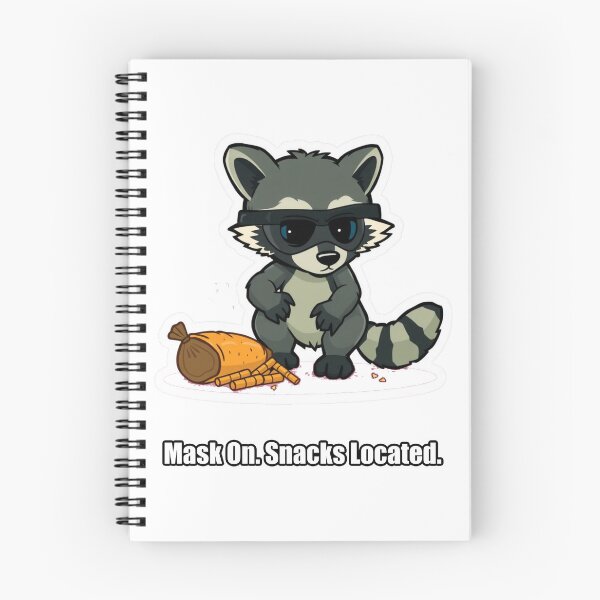 Item preview, Raccoon - Mask On Snacks Located - Funny Raccoon Gift designed and sold by pawdrops.