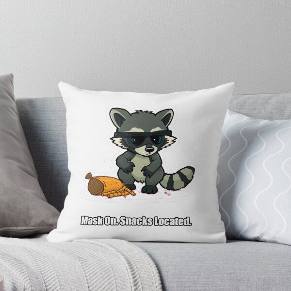 Item preview, Raccoon - Mask On Snacks Located - Funny Raccoon Gift designed and sold by pawdrops.