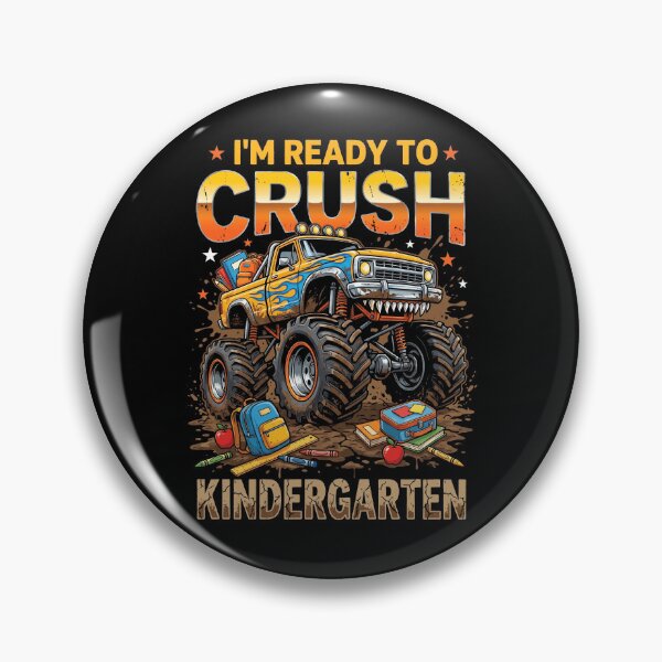Item preview, I'm Ready To Crush Kindergarten Monster Truck Back To School Boys designed and sold by Antdoodle.