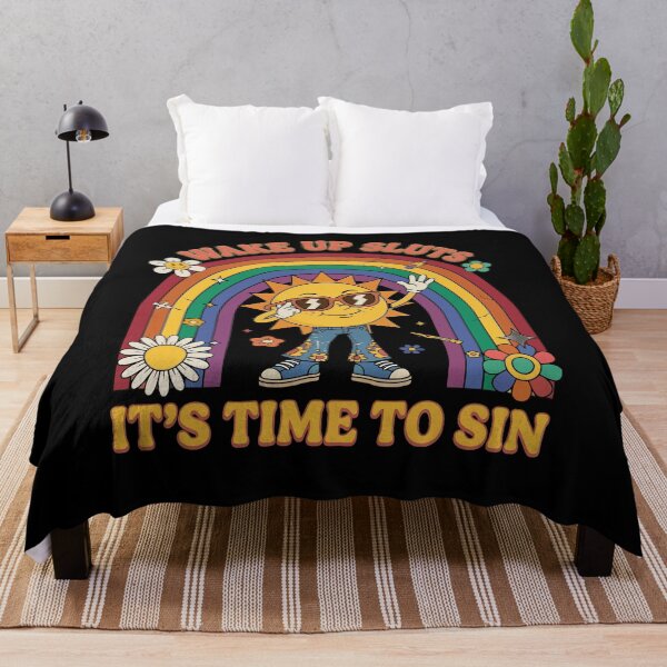 Item preview, Wake Up Sluts It's Time to Sin, Funny Meme T-Shirt designed and sold by stmpdwrld.