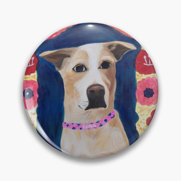 Item preview, Colorful Spring Dog Floral Portrait designed and sold by ARTIFIED.BY.FRIENDSHIP.