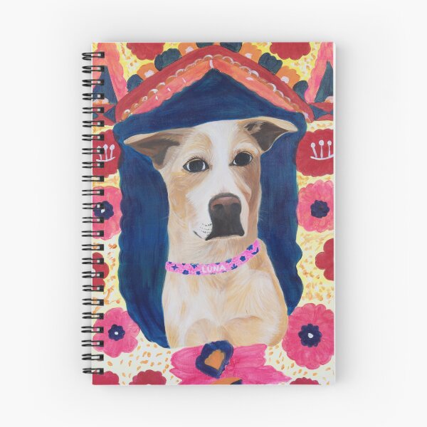 Item preview, Colorful Spring Dog Floral Portrait designed and sold by ARTIFIED.BY.FRIENDSHIP.