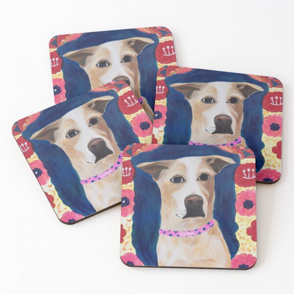 Item preview, Colorful Spring Dog Floral Portrait designed and sold by ARTIFIED.BY.FRIENDSHIP.