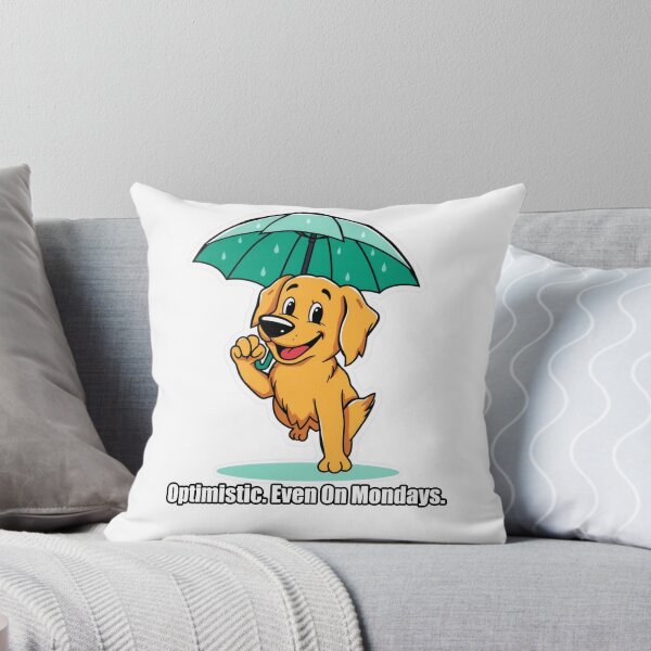 Item preview, Golden Retriever - Optimistic Even On Mondays - Funny Dog Gift designed and sold by pawdrops.
