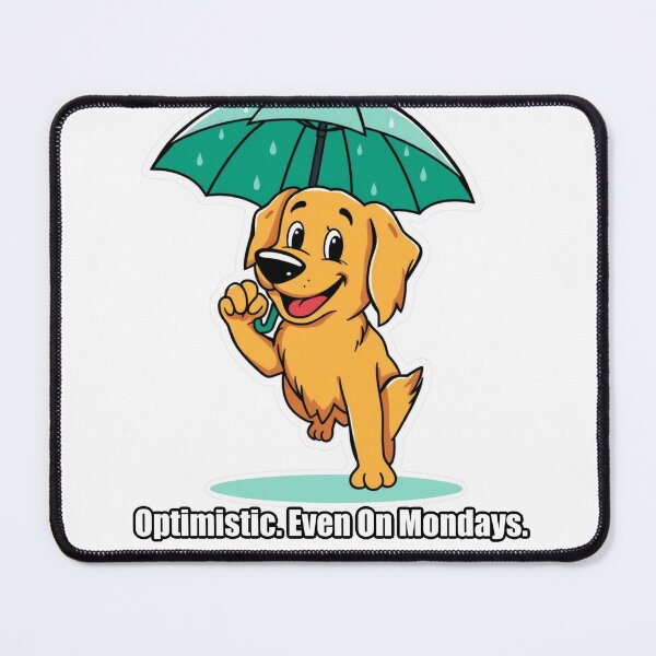 Item preview, Golden Retriever - Optimistic Even On Mondays - Funny Dog Gift designed and sold by pawdrops.