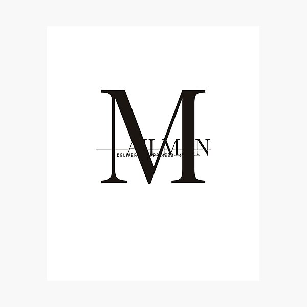 Item preview, Mailman Bold Letter M Typography Postal Worker Gift designed and sold by Kitevs.