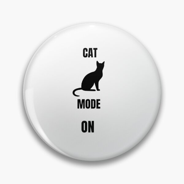 Item preview, Cat Mode On Funny Cat Lover Minimalist Cat Silhouette Sticker | Cute Black Cat Design designed and sold by Savage Cat Quotes.
