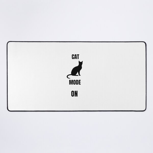 Item preview, Cat Mode On Funny Cat Lover Minimalist Cat Silhouette Sticker | Cute Black Cat Design designed and sold by Savage Cat Quotes.