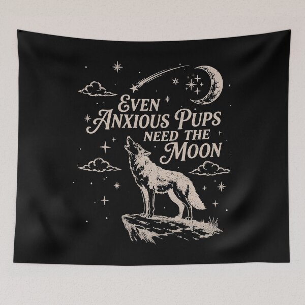 Item preview, Even Anxious Pups Need The Moon, Orbiter Song Inspired, The Divide Tour designed and sold by RafaelScherer.