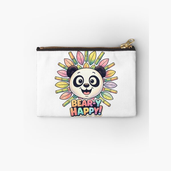 Item preview, Cute Panda Sticker – Bear-y Happy Bamboo Sunshine Art designed and sold by SoftSproutstu.