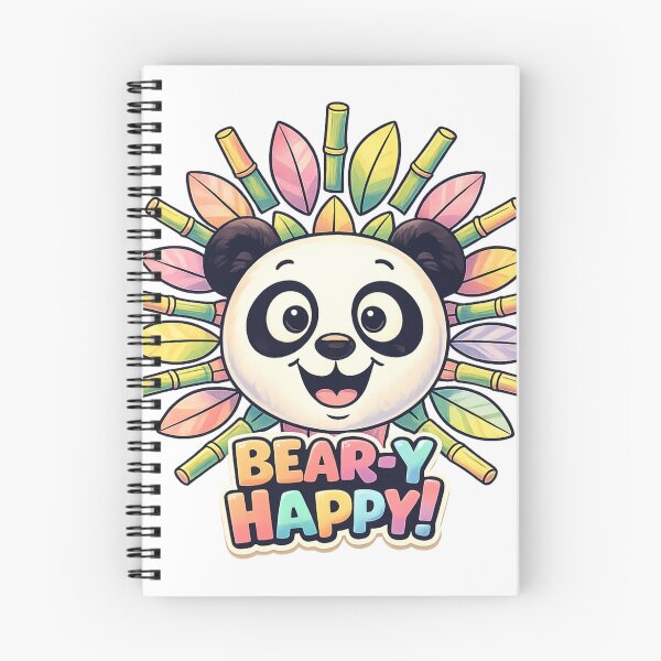 Item preview, Cute Panda Sticker – Bear-y Happy Bamboo Sunshine Art designed and sold by SoftSproutstu.