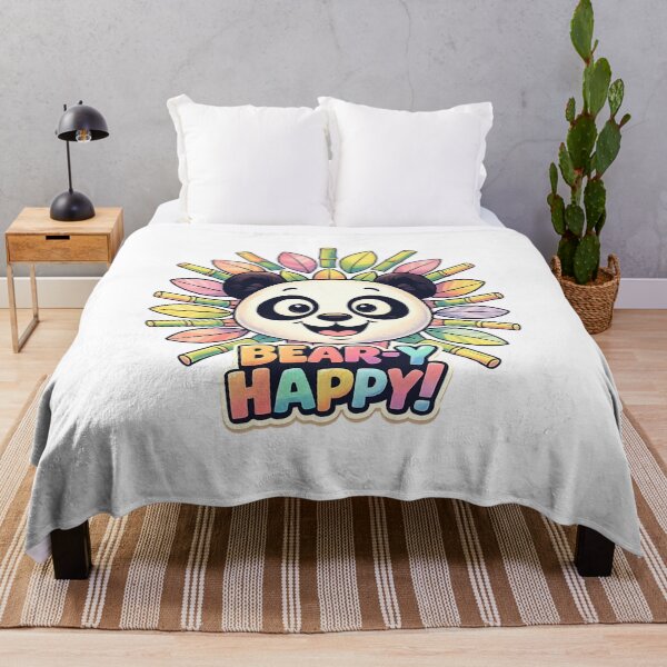Item preview, Cute Panda Sticker – Bear-y Happy Bamboo Sunshine Art designed and sold by SoftSproutstu.