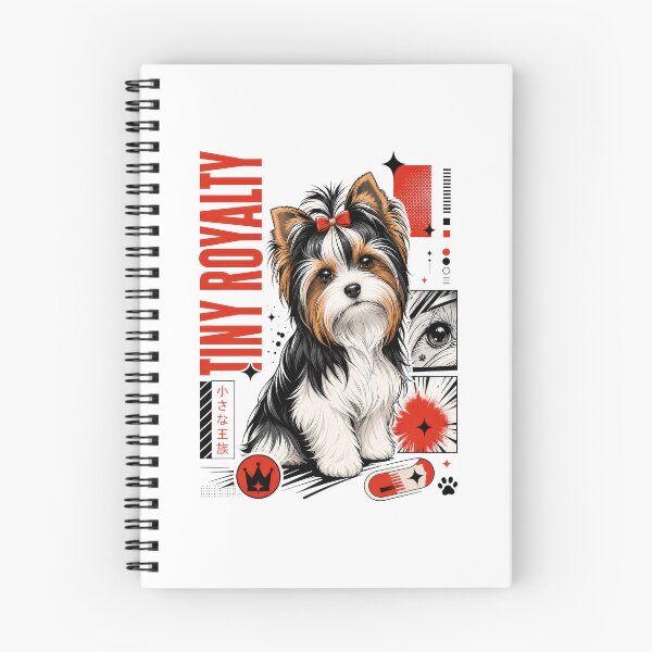 Item preview, Tiny Royalty Biewer Yorkie Puppy with Bow designed and sold by AntiqueImages.
