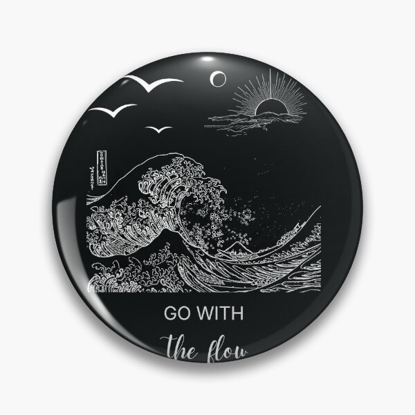 Item preview, Go with the flow ocean wave design  designed and sold by Krishnacre8.