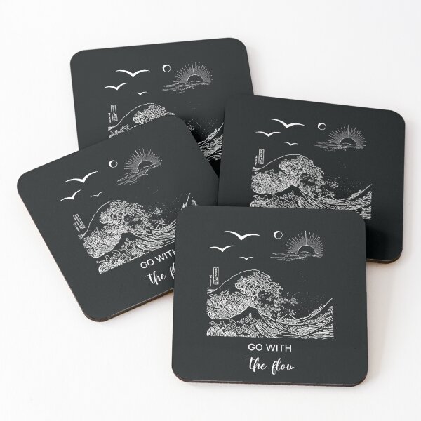 Item preview, Go with the flow ocean wave design  designed and sold by Krishnacre8.